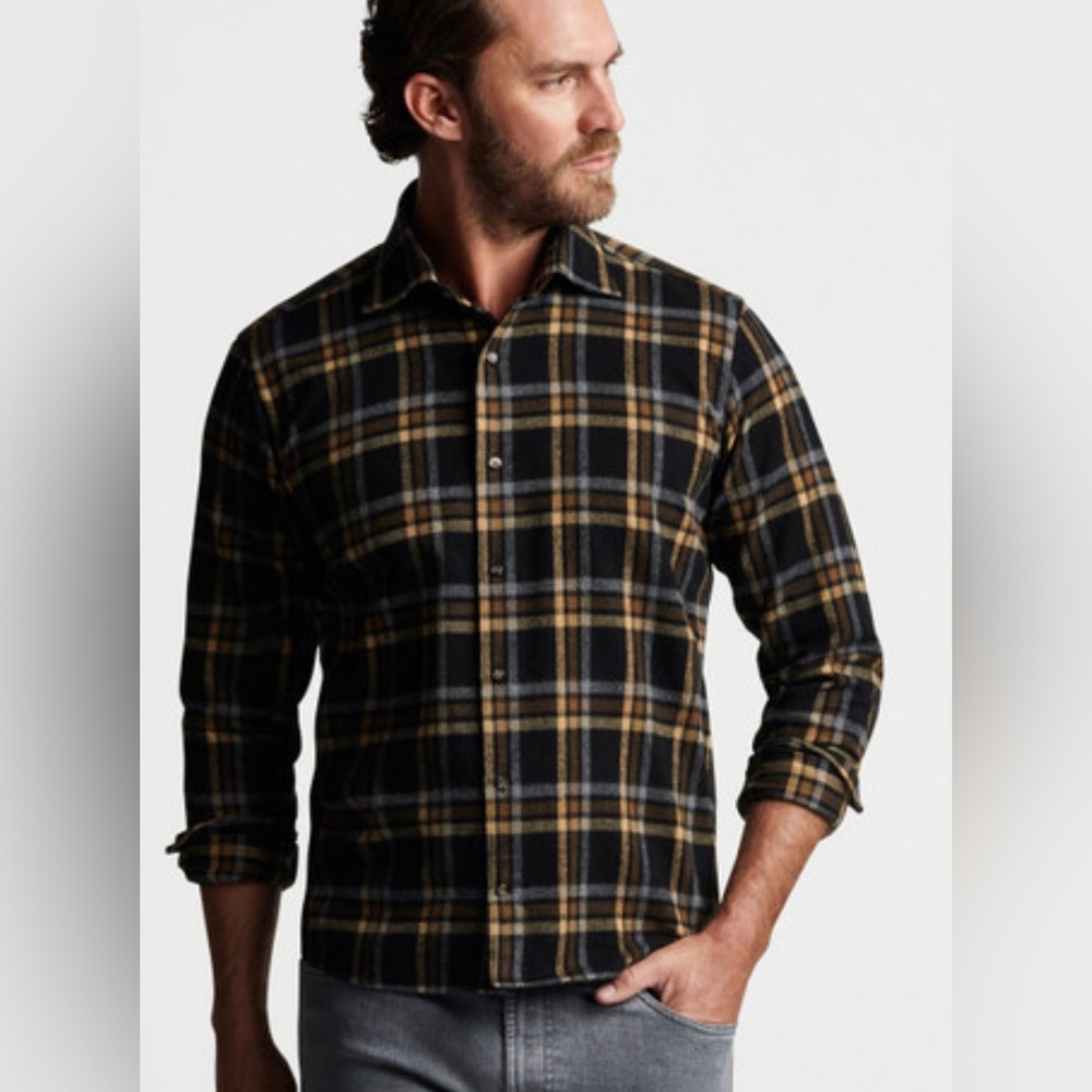 Peter Millar Hino Japanese Flannel Sport Shirt Size XXL